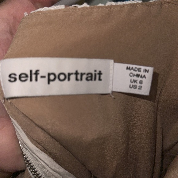 Self-Portrait White Lace Midi Dress - Picture 6 of 9